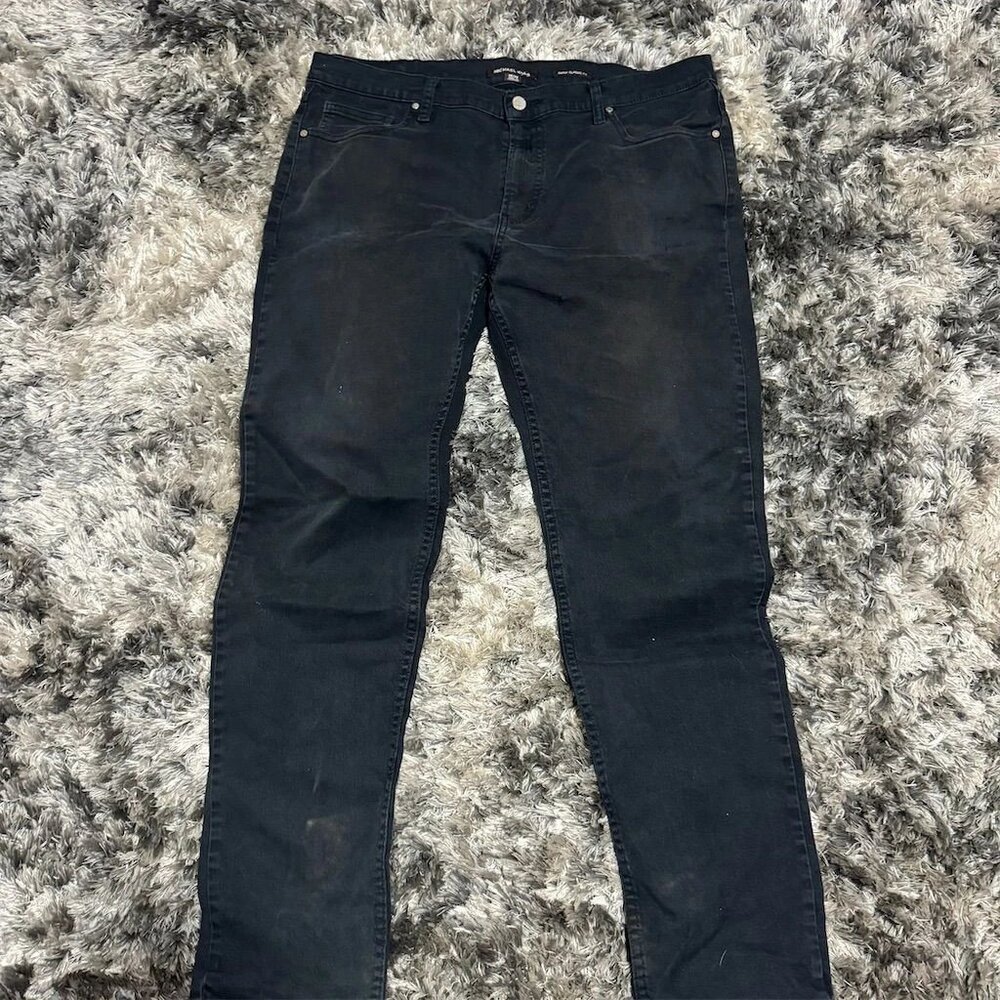 Michael Kors Men's Classic Fit Straight Jeans Black Size 36x32